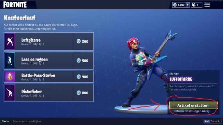 Fortnite Wann Kann Man Skins F R V Bucks Zur Ckgeben Epic Antwortet