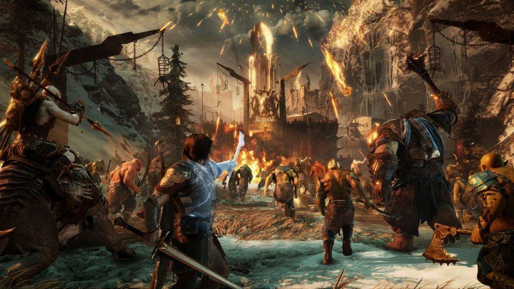 Herr der Ringe Schatten des Krieges Orc Feste Angriff