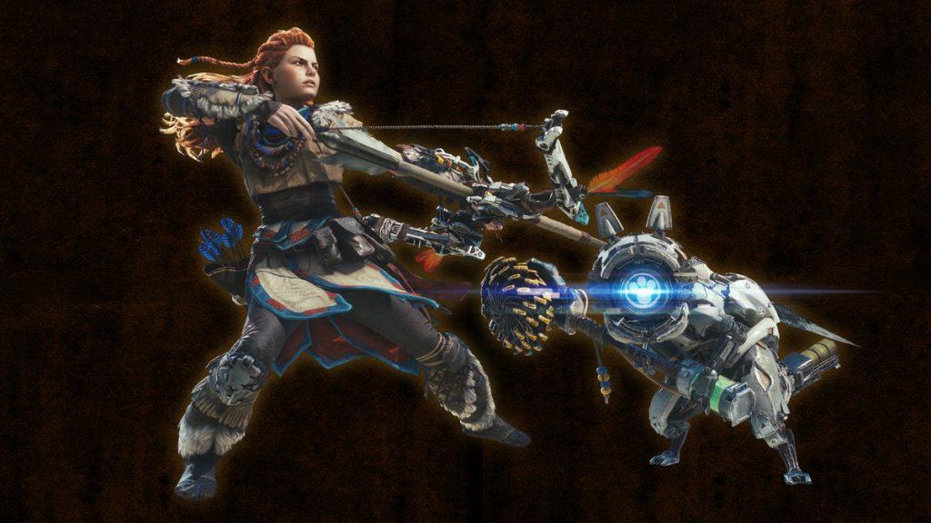 monster hunter world aloy rüstung waffe