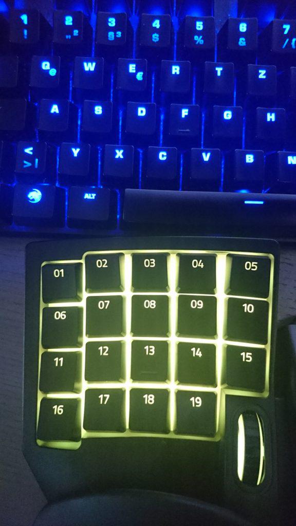 razer tartarus v2 vergleich tastatur layout