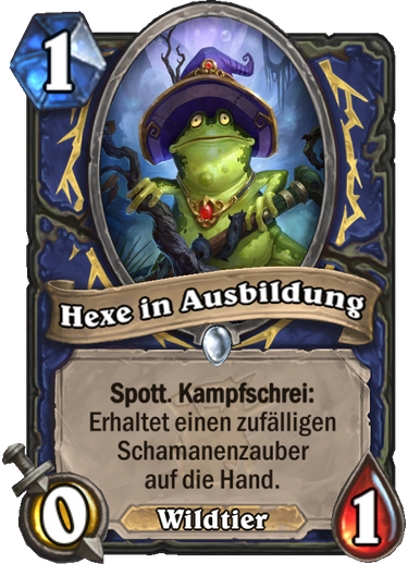 Hearthstone Witchwood Hexe in Ausbildung