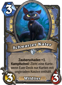 Hearthstone Witchwood Schwarzer Kater