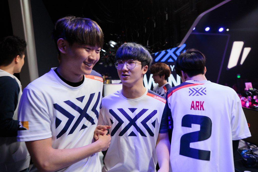 Overwatch League New York Excelsior Jjonak, mano and Ark