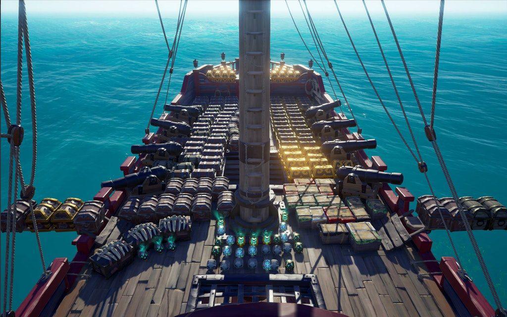 Sea of Thieves Schiff voll Beute