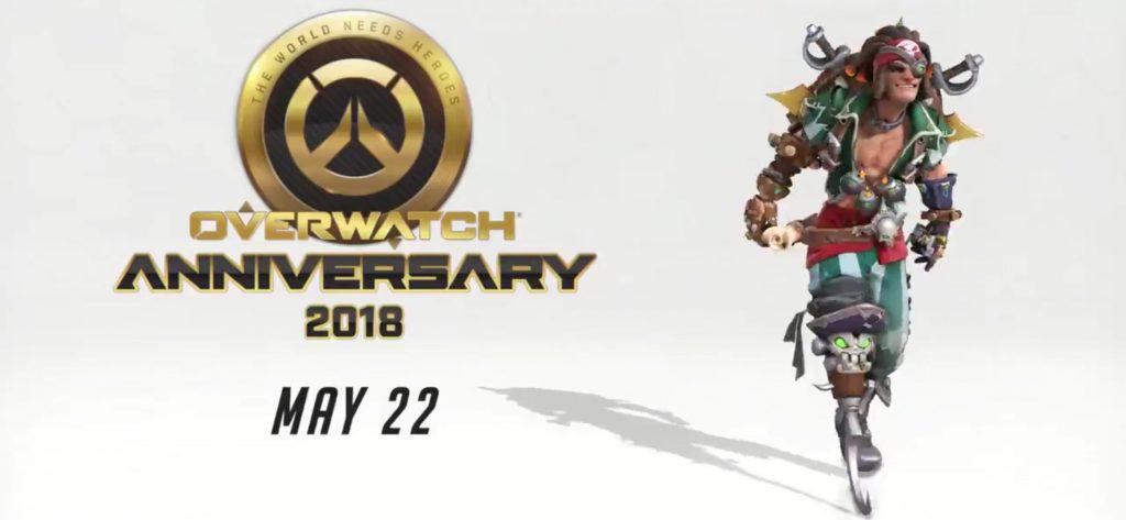 Overwatch Anniversary Event Junkrat Pirate Skin Titel