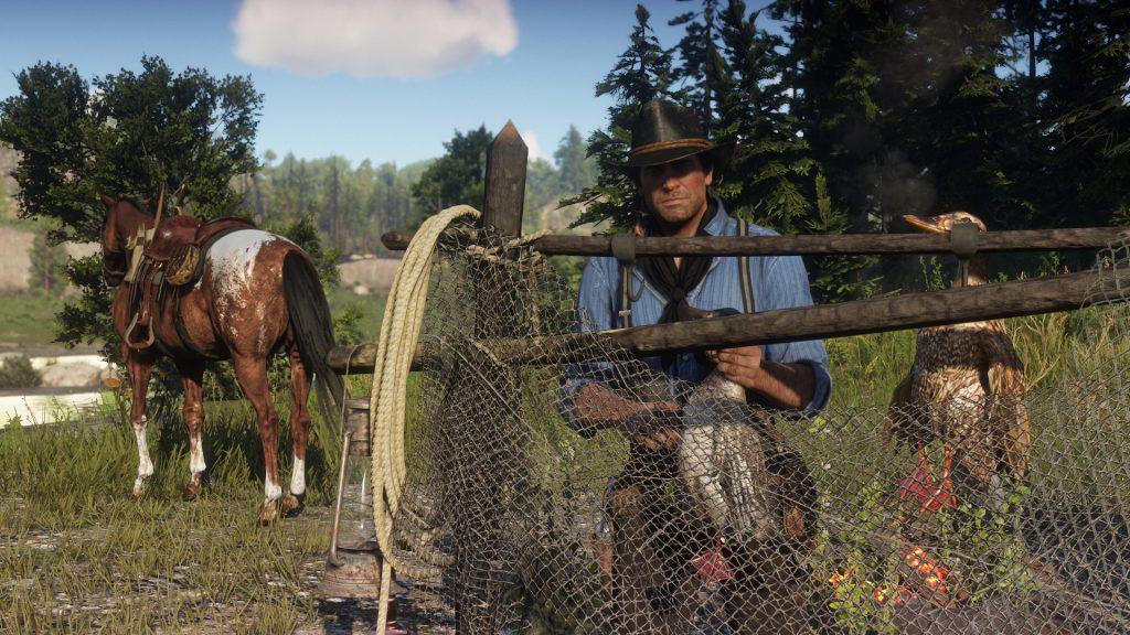 Red Dead Redemption 2 Zaun Ente Jagd Beute