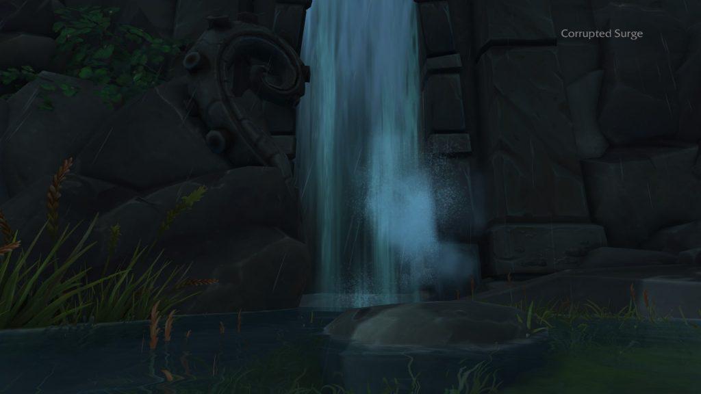 WoW Battle for Azeroth Blood Serpent Waterfall