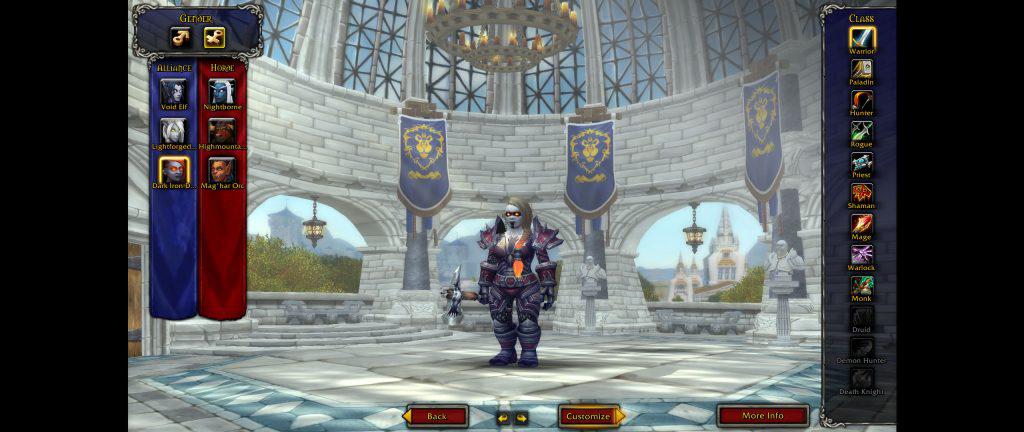 WoW Battle for Azeroth Screenshot Dark Iron Dwarf creation