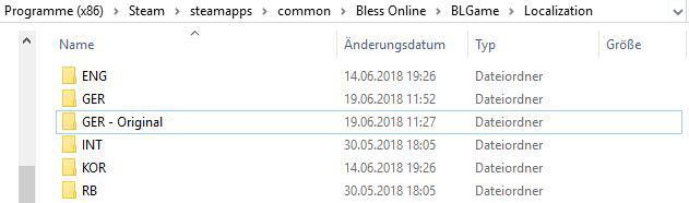 Bless Online Übersetzung Installationspfad