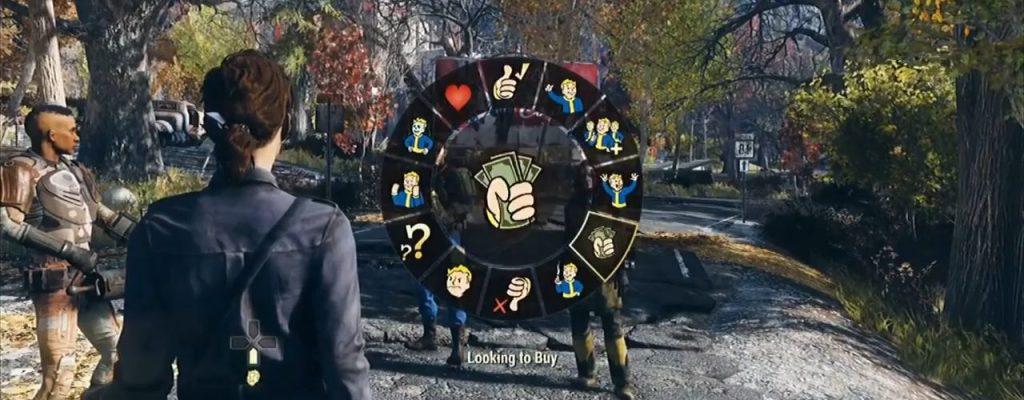 Fallout 76 Emote Wheel Titel