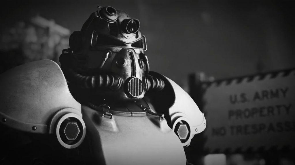 Fallout 76 Schwarz Weiß Powerarmor