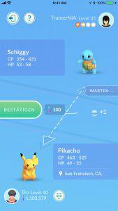 Pokémon GO Tausch 1