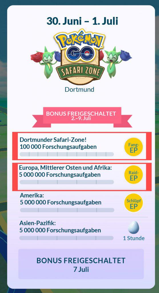 Safari-Zone Aufgaben Mein-MMO