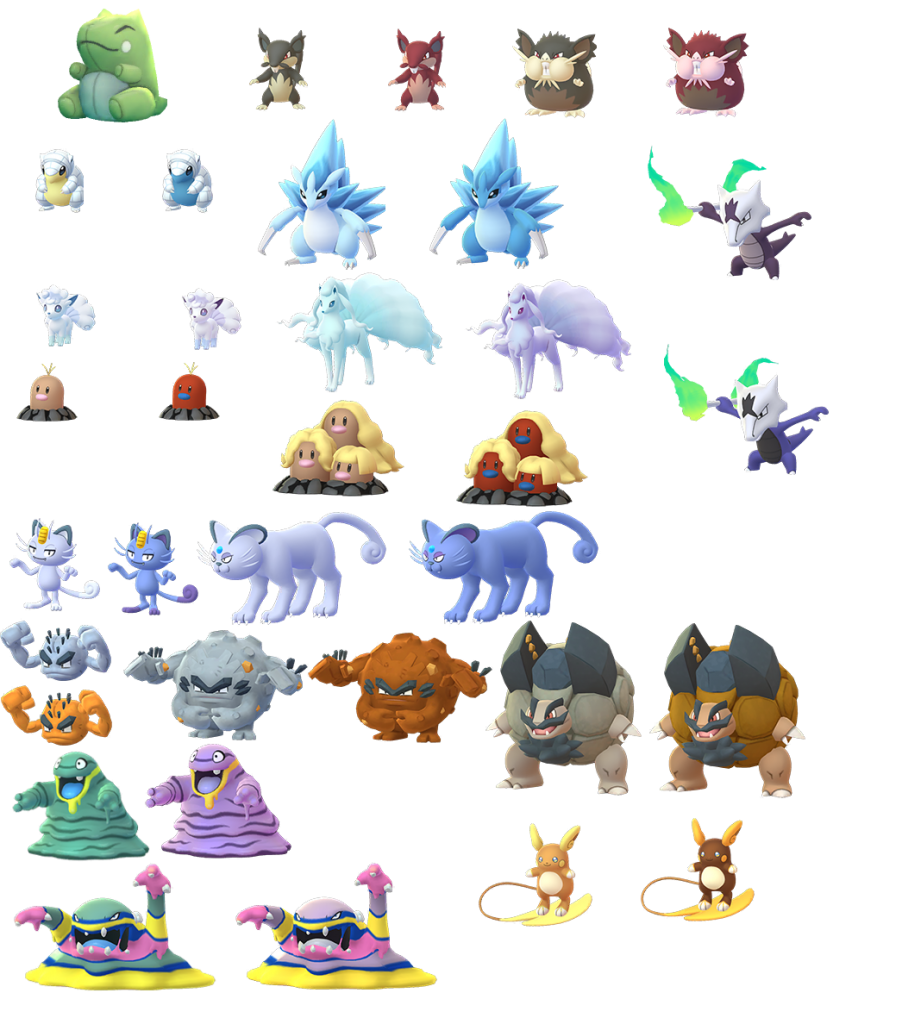 Pokémon GO Alola Sprites