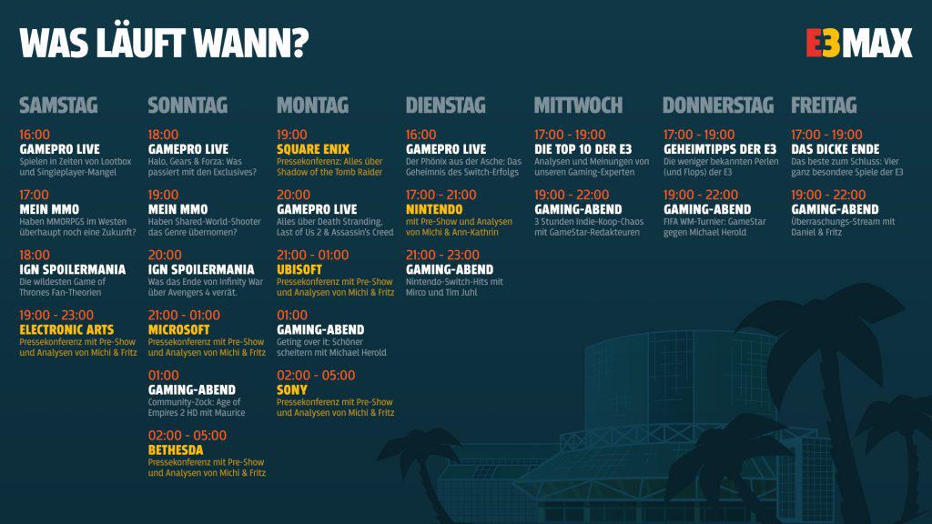 e3MAX Timetable