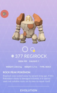 Pokémon GO Regirock