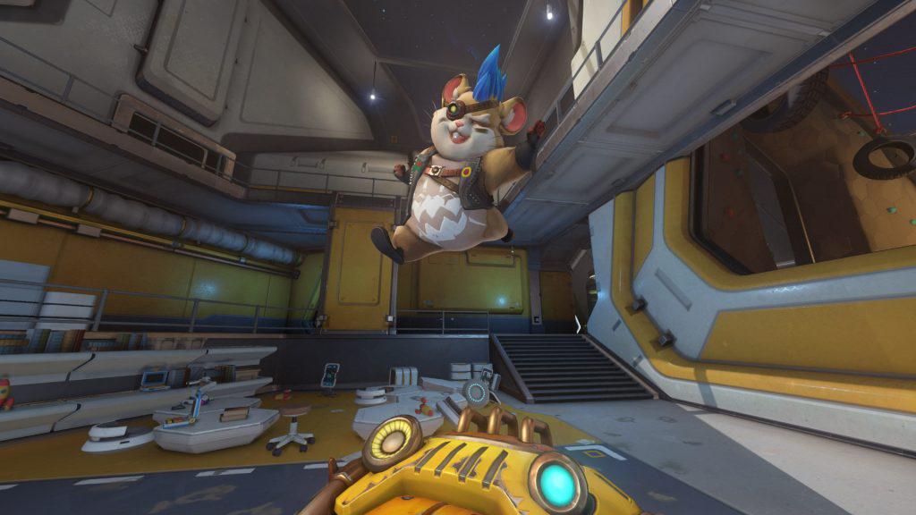 Overwatch Screenshot Wrecking Ball Highlight Intro Hamsterrad grinsend