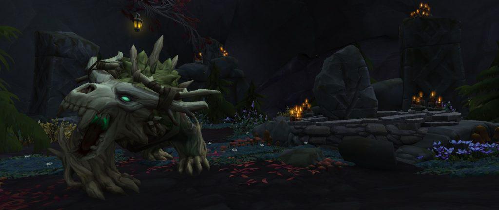 WoW BfA Screenshot Anspieltest Drustvar Druiden Bär in Höhle 2