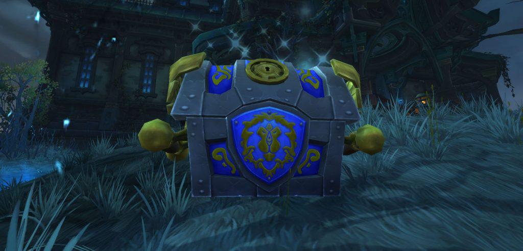 WoW BfA Screenshot Anspieltest War Supply Crate Kriegsbeute Air Drop vom kriegsmodus