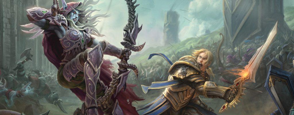 WoW Key Art Anduin Sylvanas title