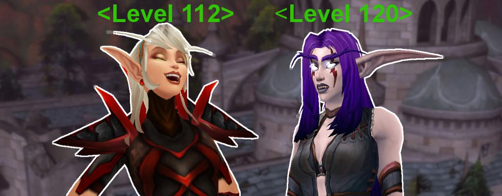 WoW Level Difference Elves title