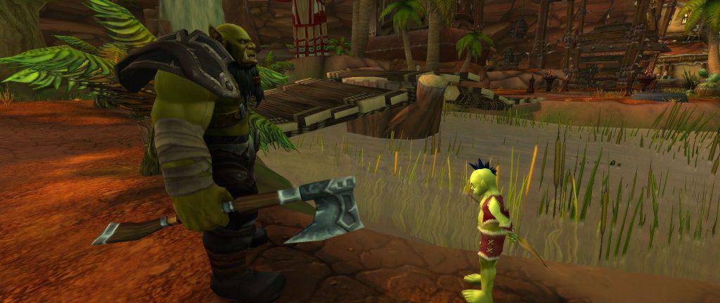 WoW Screenshot Mankrik und Boykrik God of War in Orgrimmar