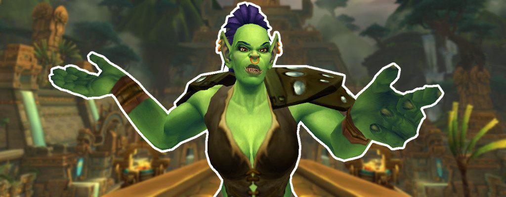 WoW Screenshot Zandalar Titel orc fragend