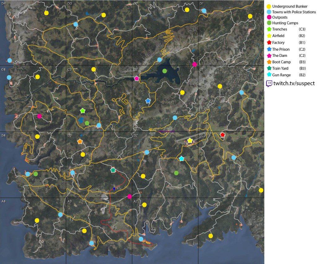 SCUM Loot Map