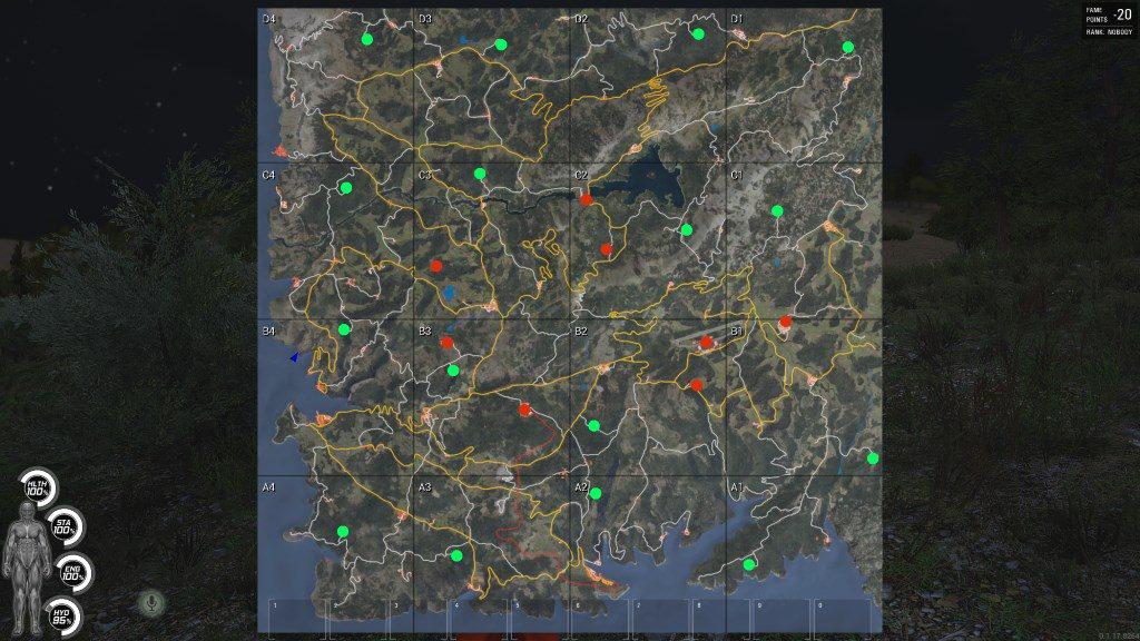 SCUM Waffen Map