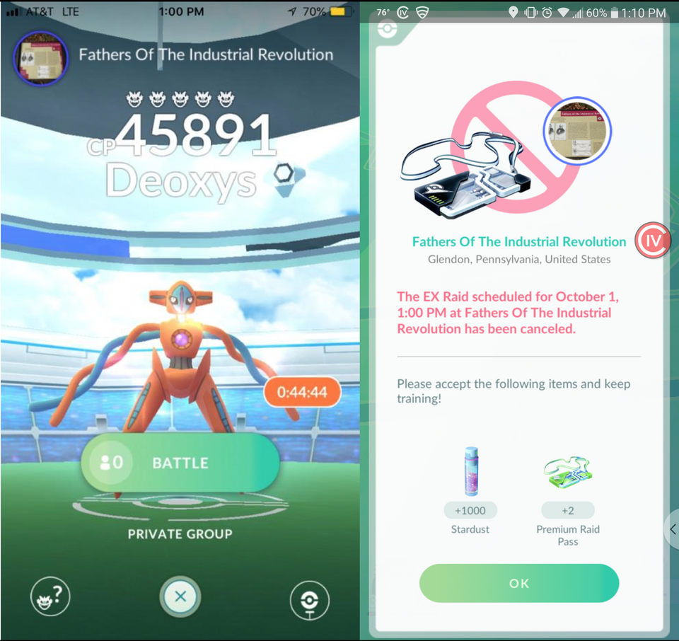 Pokémon GO EX Raid doch nicht abgesagt