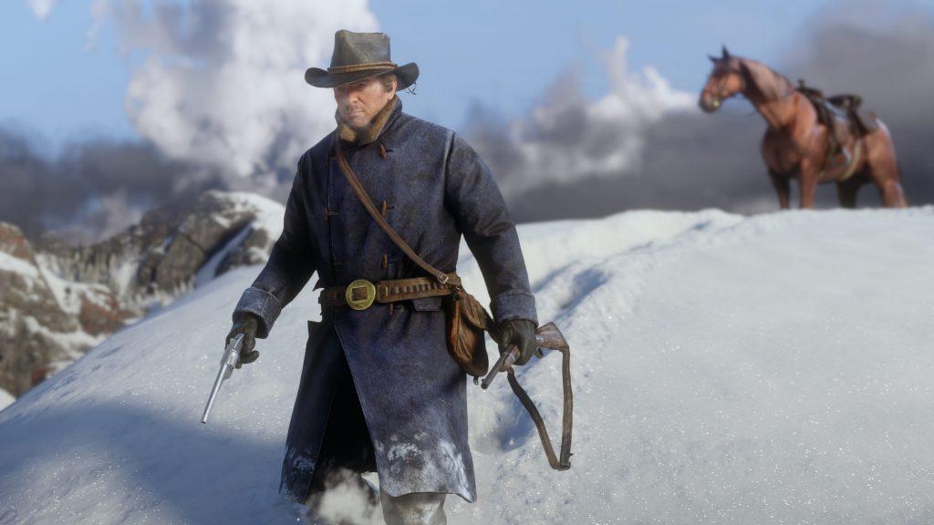 RDR 2 Outfit schnee Flinte