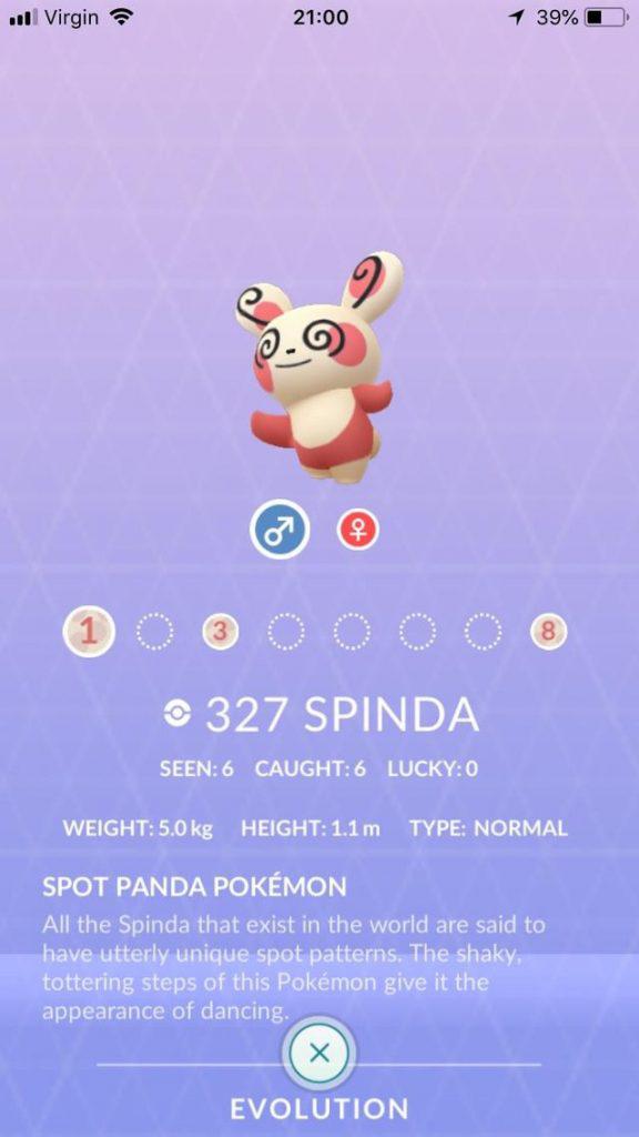 Pokémon GO Pandir 1
