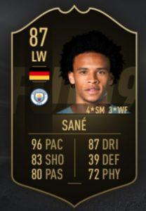 FIFA 19 TOTW 10 Sane