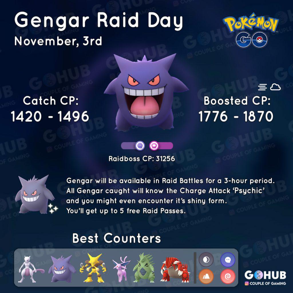 Gengar Tag Grafik Pokemon GO