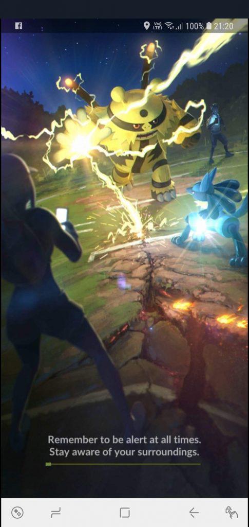 Ladebildschirm Pokemon GO