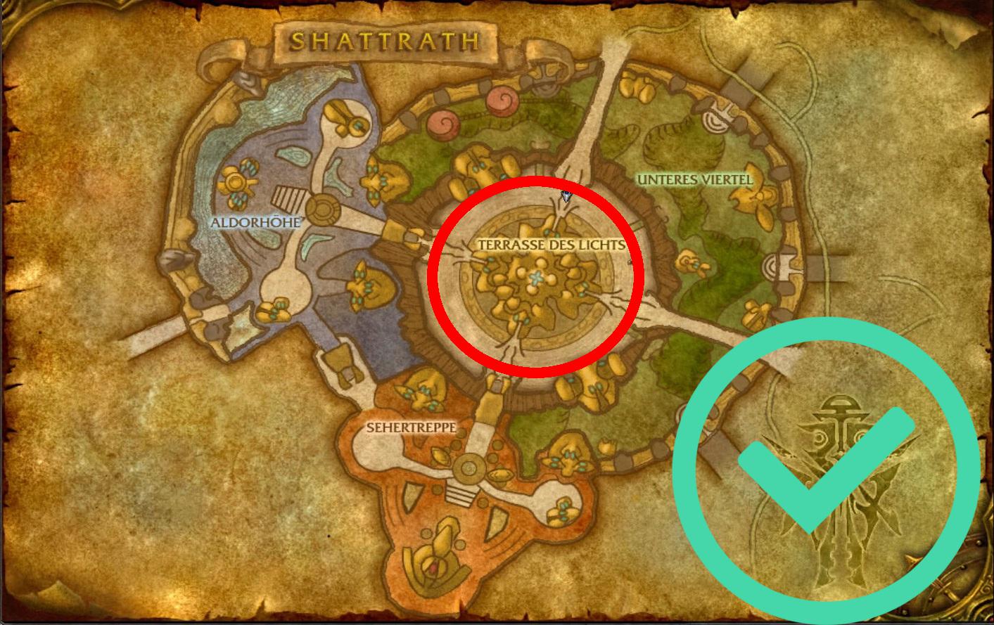 WoW Shattrath Map Circle