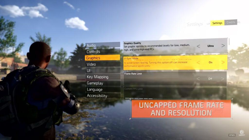 the division 2 grafik settings