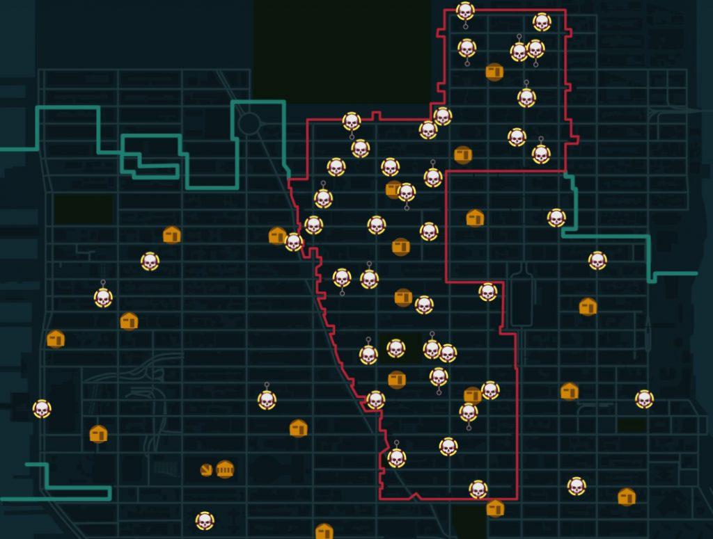 the division dark zone map