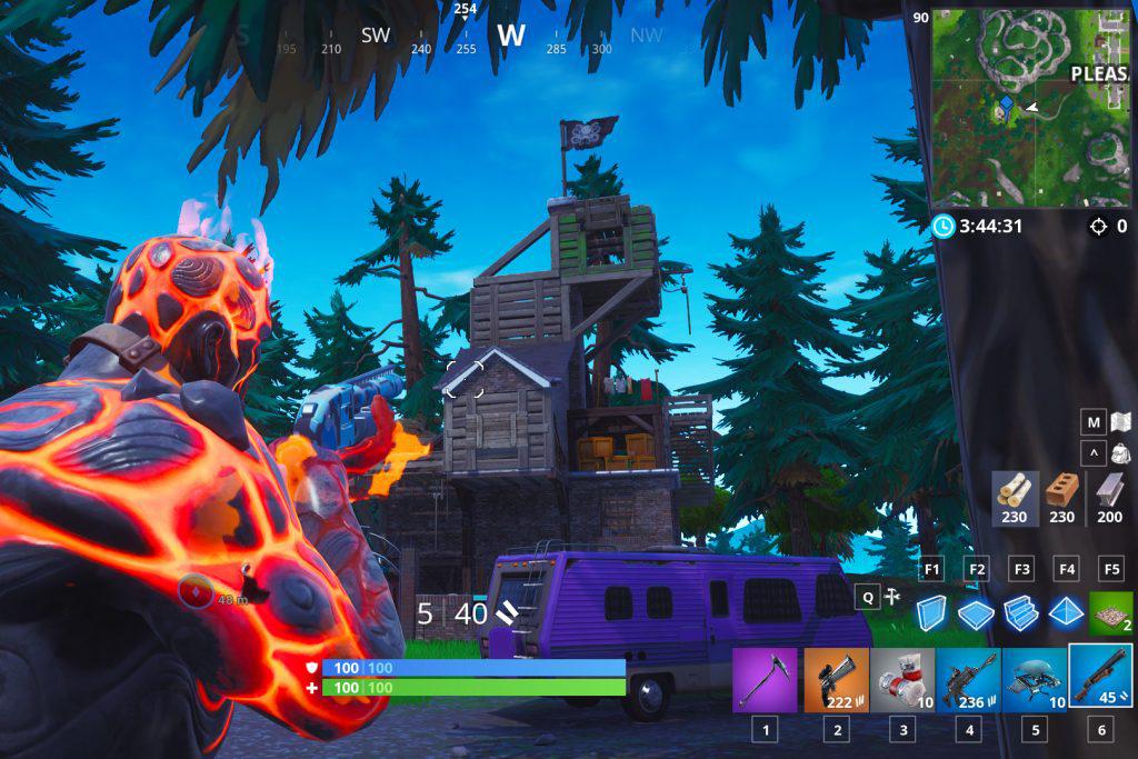 Fortnite alle Lager Südwestlich Pleasant Park