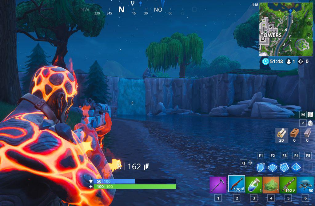 Fortnite Wasserfall Loot Lake Fundort